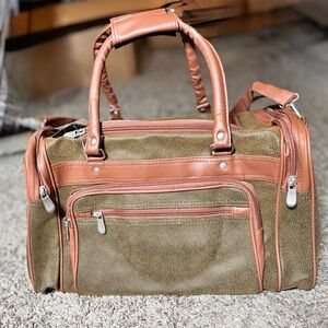 Embassy Weekender Duffel Bag Brown Tan Travel Gym Overnight NWT